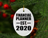 Financial Planner Established EST. 2020 - Oval Ornament