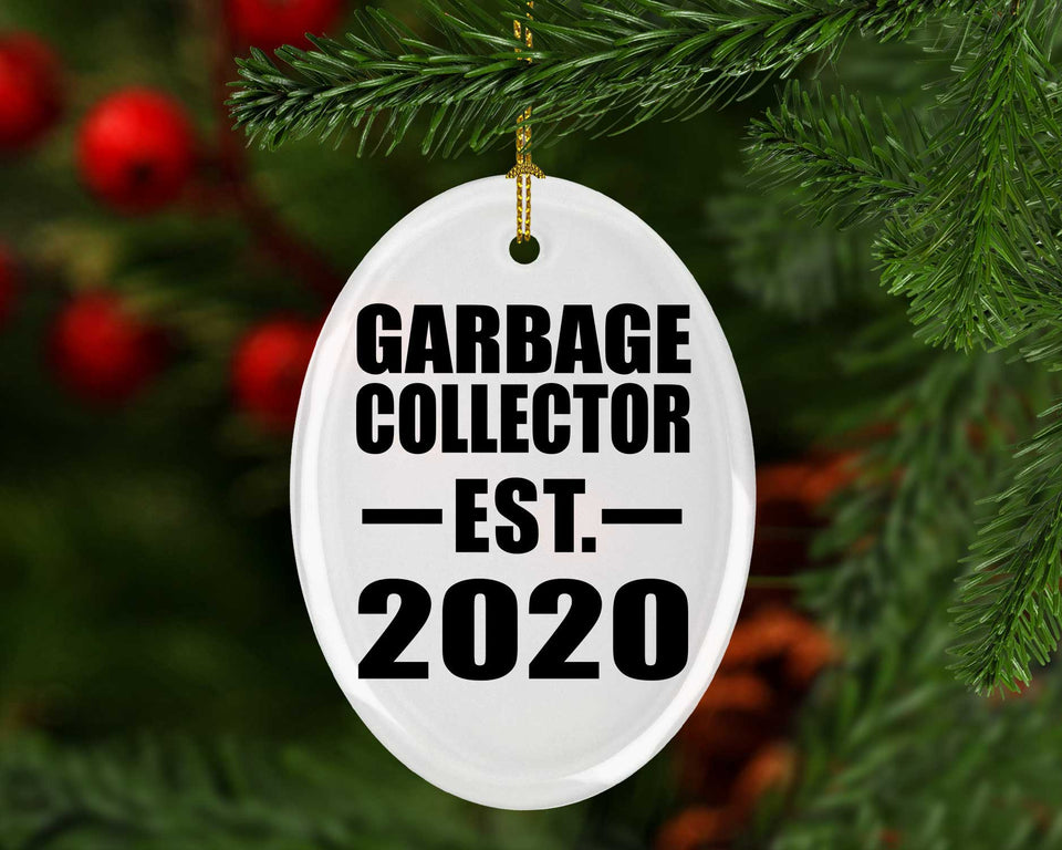Garbage Collector Established EST. 2020 - Oval Ornament