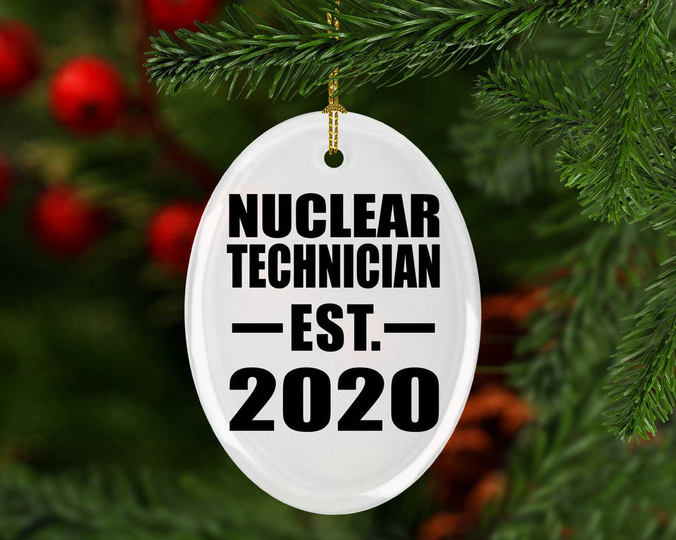 Nuclear Technician Established EST. 2020 - Oval Ornament