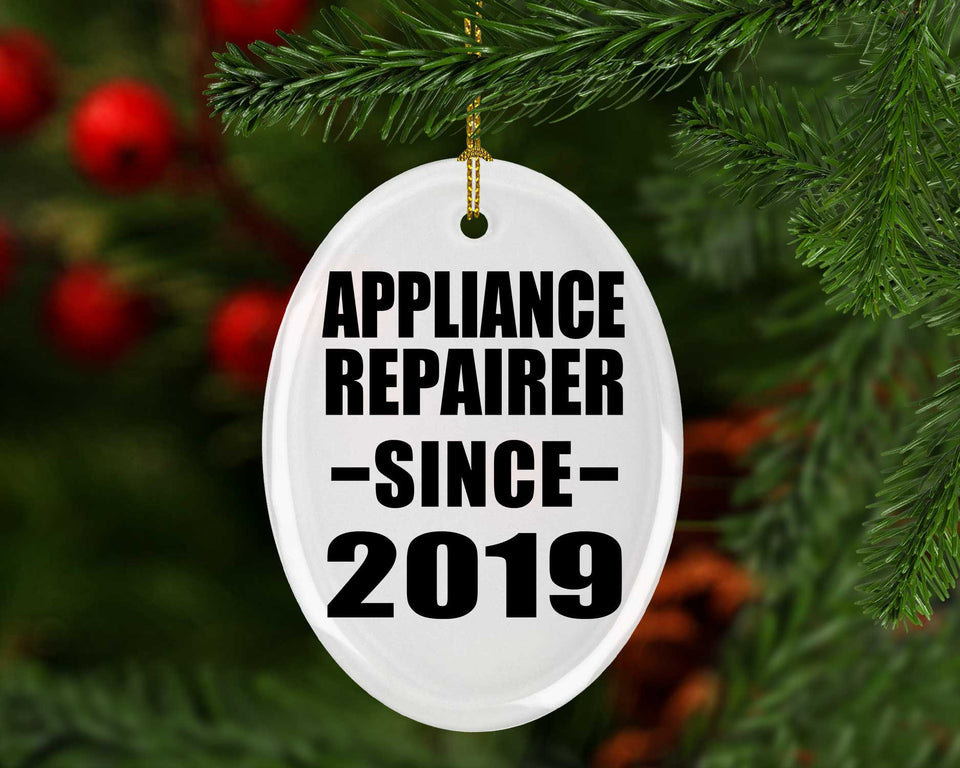 Appliance Repairer Since 2019 - Oval Ornament