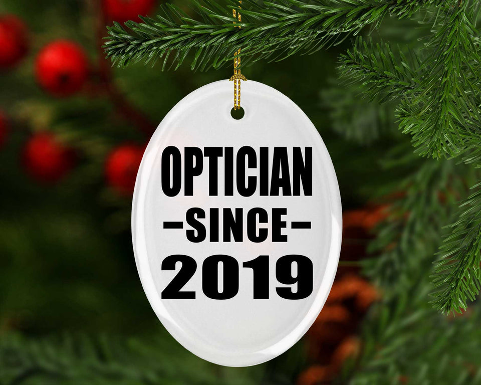 Optician Since 2019 - Oval Ornament