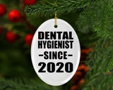 Dental Hygienist Since 2020 - Oval Ornament