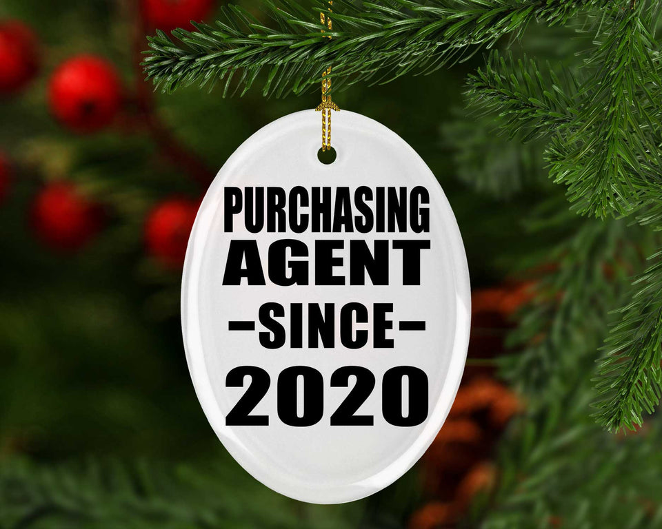 Purchasing Agent Since 2020 - Oval Ornament