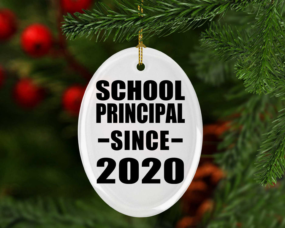 School Principal Since 2020 - Oval Ornament