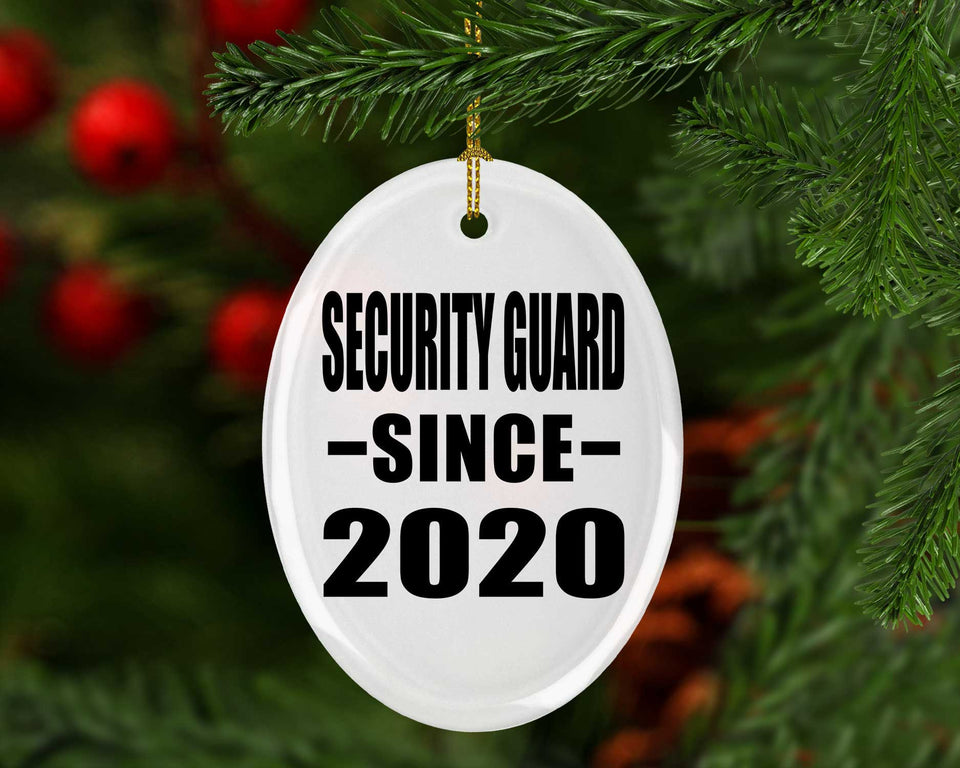 Security Guard Since 2020 - Oval Ornament