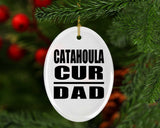 Catahoula Cur Dad - Oval Ornament