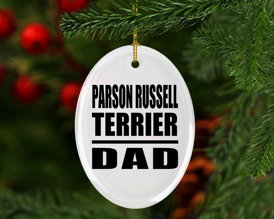 Parson Russell Terrier Dad - Oval Ornament
