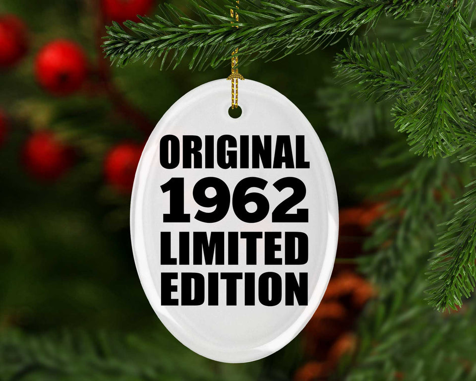 62nd Birthday Original 1962 Limited Edition - Oval Ornament