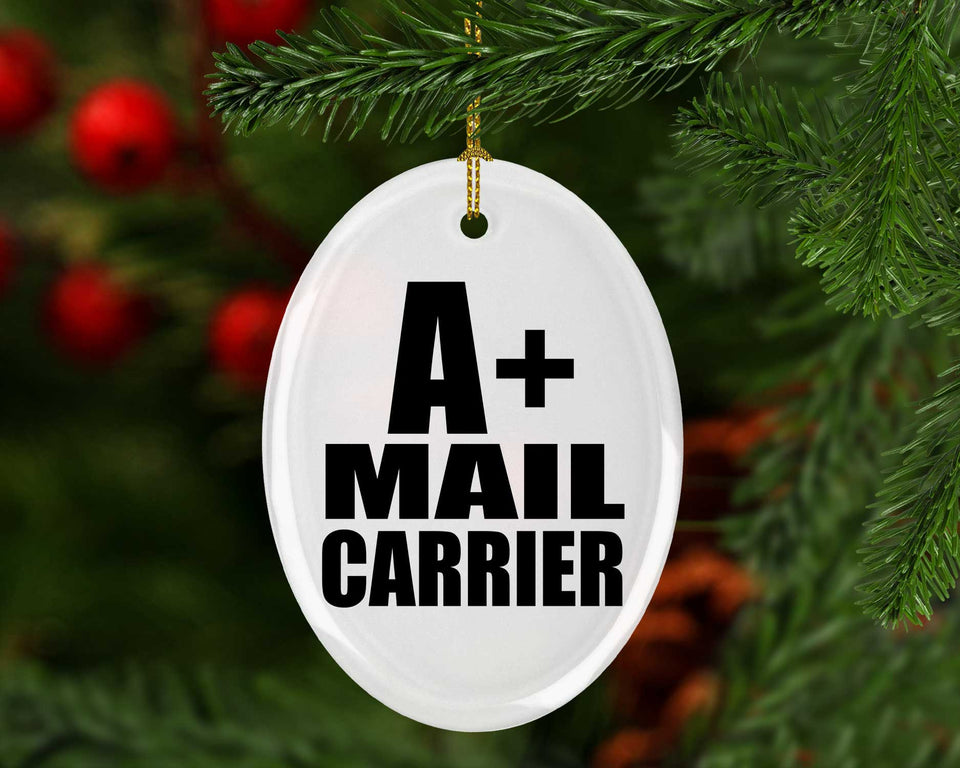A+ Mail Carrier - Oval Ornament