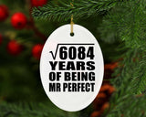 78th Anniversary Square Root of 6084 Years of Mr Perfect - Oval Ornament