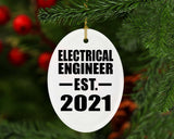 Electrical Engineer Established EST. 2021 - Oval Ornament