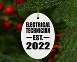 Electrical Technician Established EST. 2022 - Oval Ornament