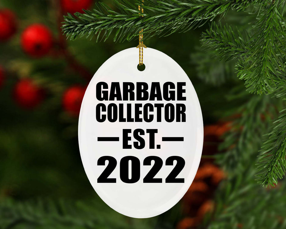 Garbage Collector Established EST. 2022 - Oval Ornament