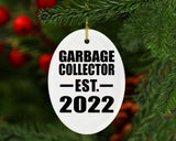 Garbage Collector Established EST. 2022 - Oval Ornament
