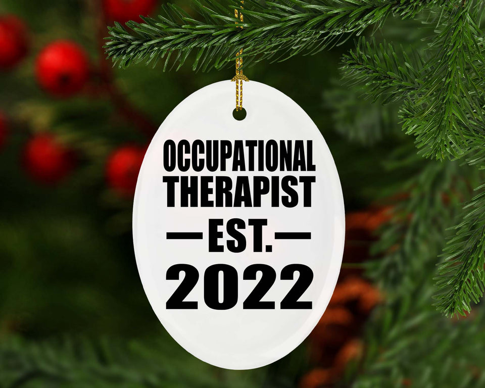 Occupational Therapist Established EST. 2022 - Oval Ornament