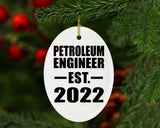 Petroleum Engineer Established EST. 2022 - Oval Ornament