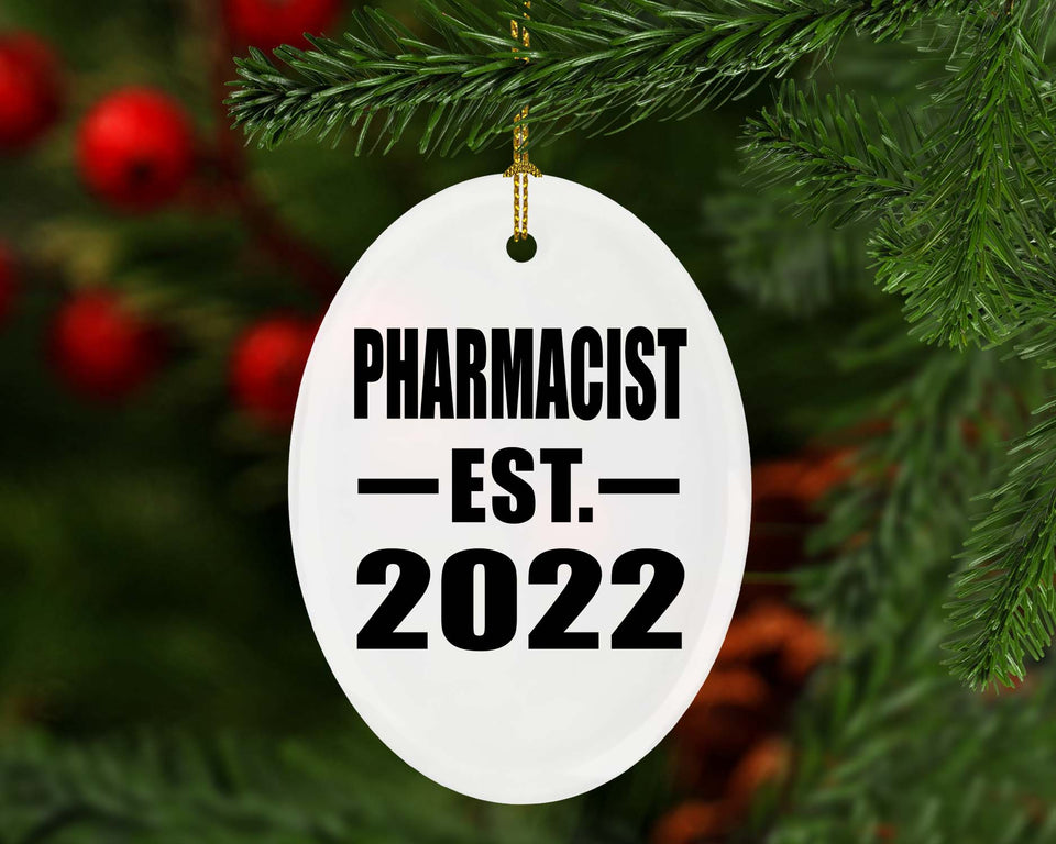 Pharmacist Established EST. 2022 - Oval Ornament