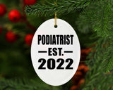 Podiatrist Established EST. 2022 - Oval Ornament