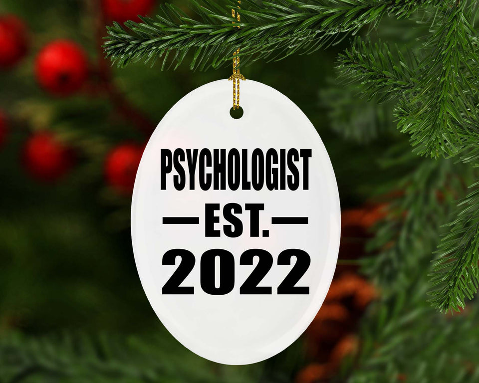 Psychologist Established EST. 2022 - Oval Ornament
