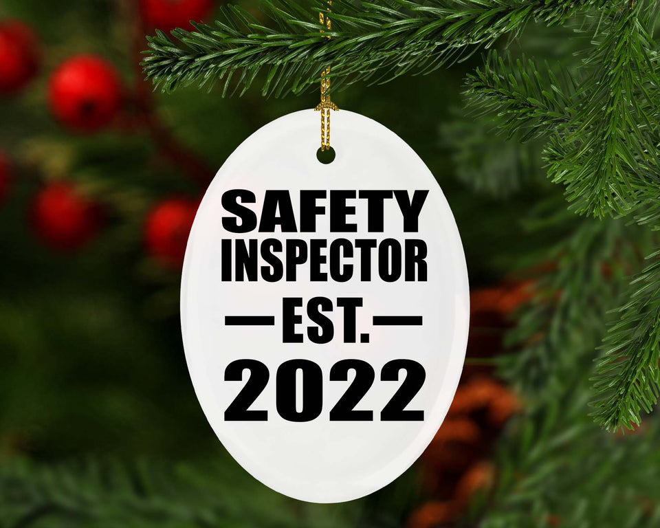 Safety Inspector Established EST. 2022 - Oval Ornament