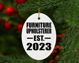 Furniture Upholsterer Established EST. 2023 - Oval Ornament