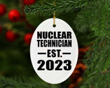 Nuclear Technician Established EST. 2023 - Oval Ornament