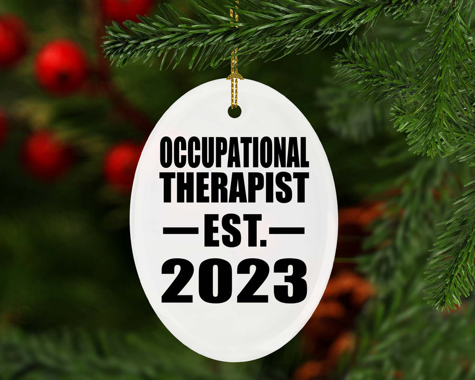 Occupational Therapist Established EST. 2023 - Oval Ornament