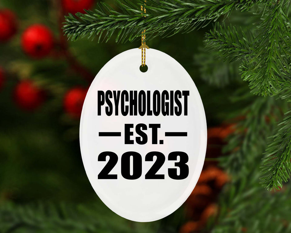 Psychologist Established EST. 2023 - Oval Ornament