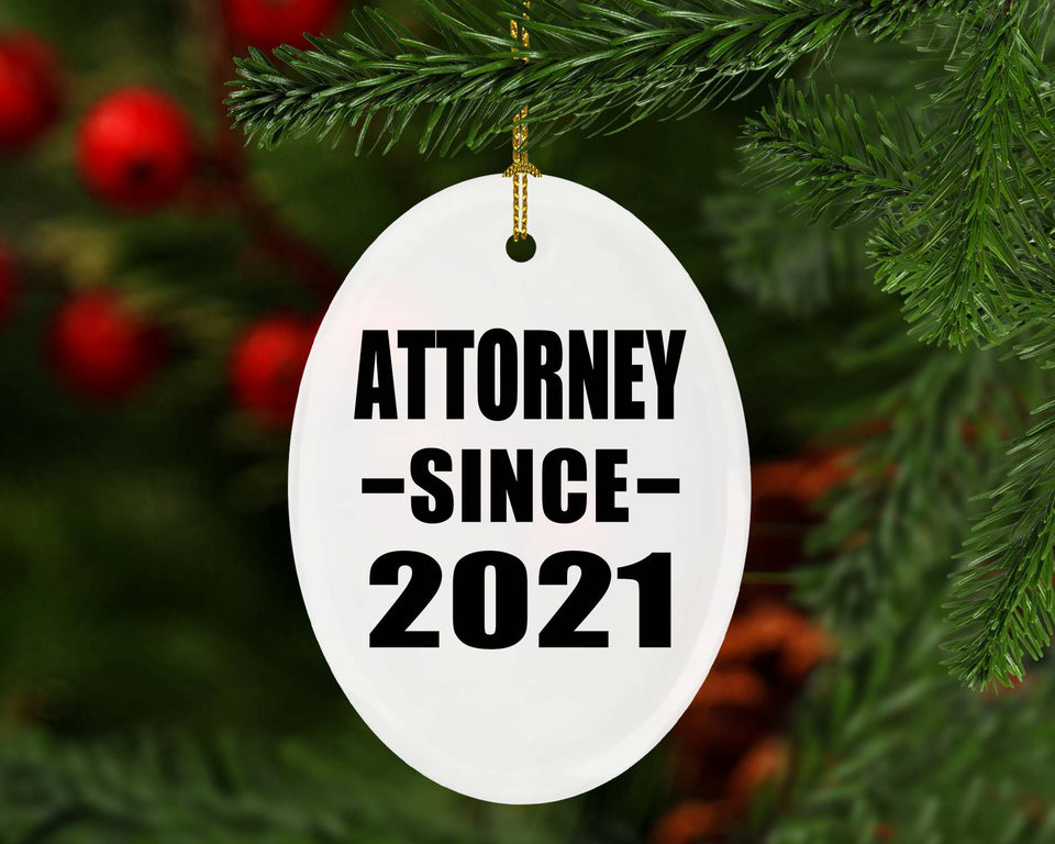 Attorney Since 2021 - Oval Ornament
