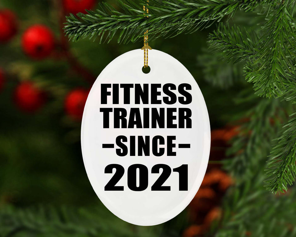 Fitness Trainer Since 2021 - Oval Ornament