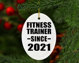 Fitness Trainer Since 2021 - Oval Ornament