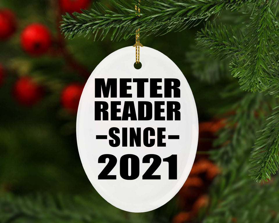 Meter Reader Since 2021 - Oval Ornament