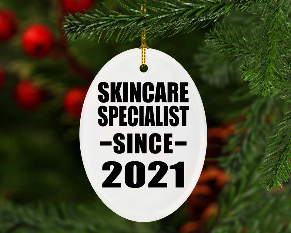 Skincare Specialist Since 2021 - Oval Ornament