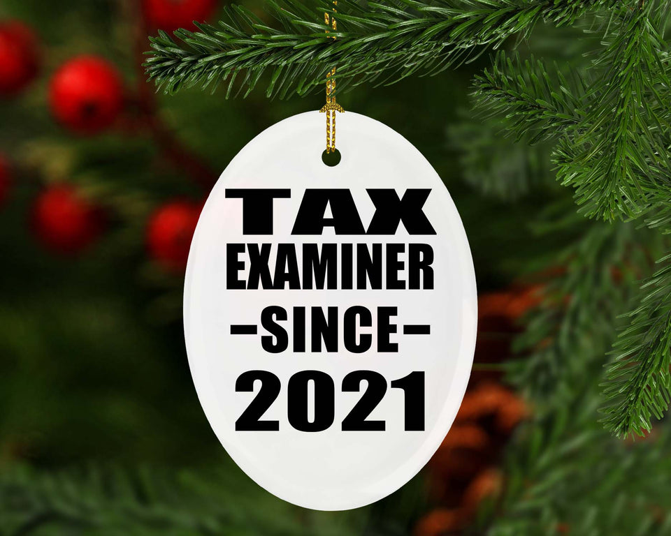 Tax Examiner Since 2021 - Oval Ornament