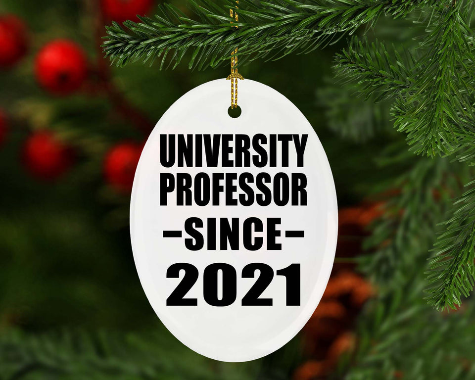 University Professor Since 2021 - Oval Ornament
