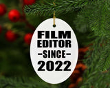 Film Editor Since 2022 - Oval Ornament