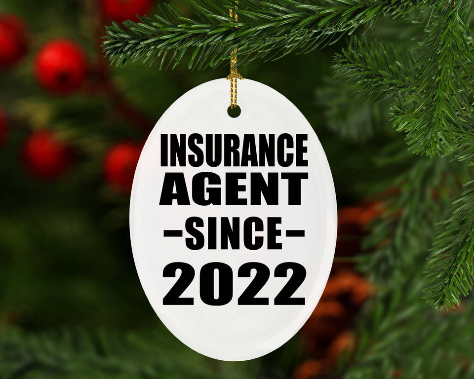 Insurance Agent Since 2022 - Oval Ornament