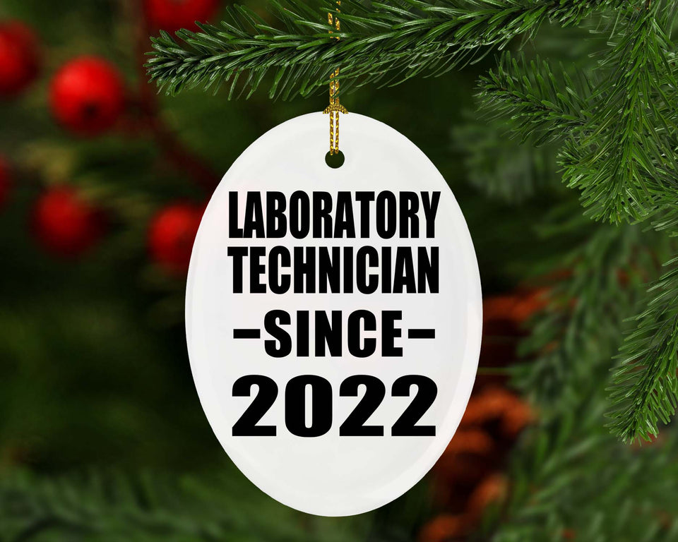 Laboratory Technician Since 2022 - Oval Ornament
