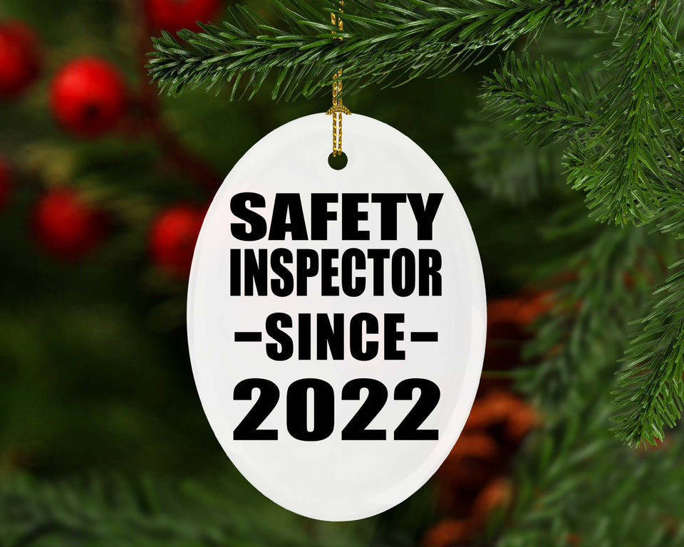 Safety Inspector Since 2022 - Oval Ornament