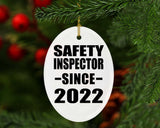 Safety Inspector Since 2022 - Oval Ornament