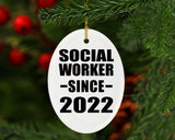 Social Worker Since 2022 - Oval Ornament