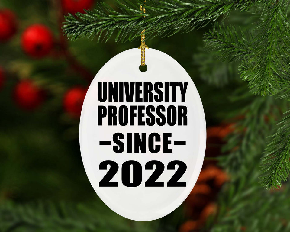 University Professor Since 2022 - Oval Ornament