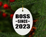 Boss Since 2023 - Oval Ornament