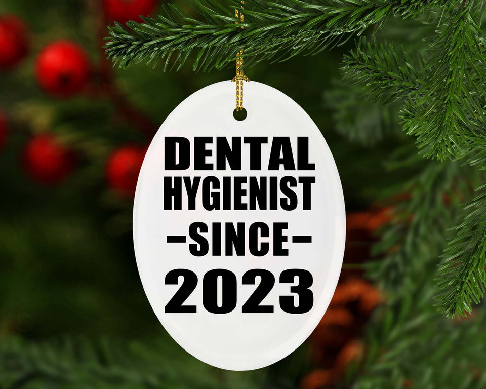 Dental Hygienist Since 2023 - Oval Ornament