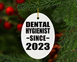 Dental Hygienist Since 2023 - Oval Ornament