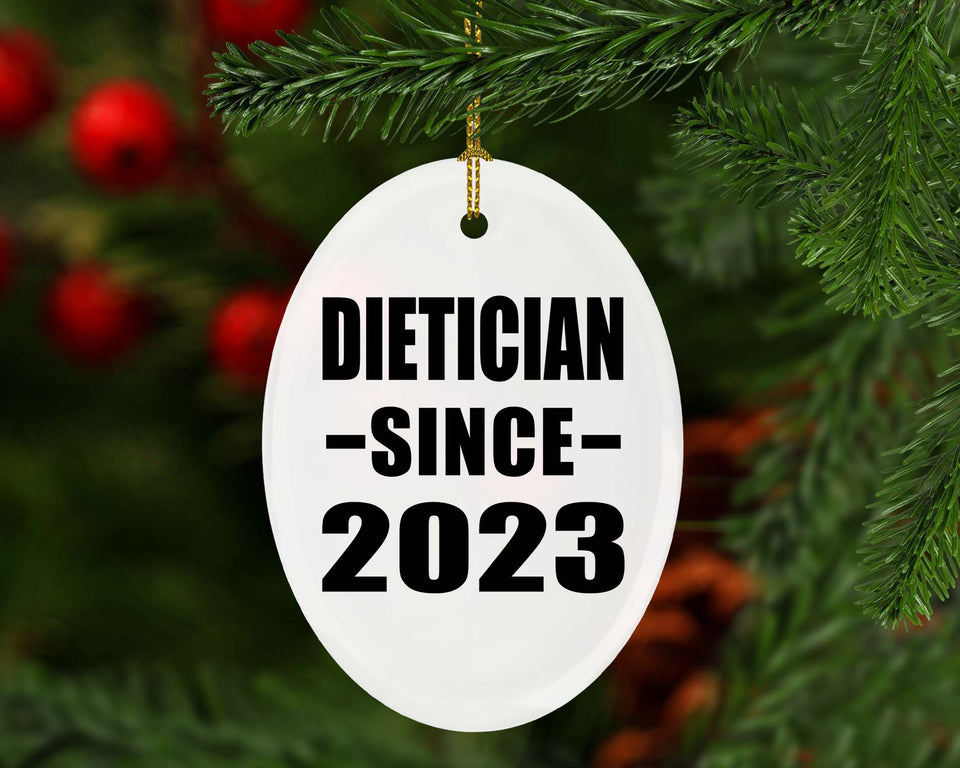 Dietician Since 2023 - Oval Ornament