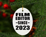 Film Editor Since 2023 - Oval Ornament