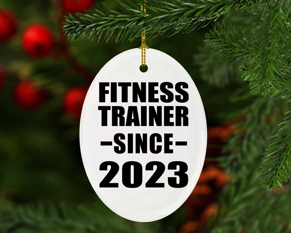 Fitness Trainer Since 2023 - Oval Ornament