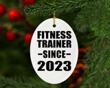 Fitness Trainer Since 2023 - Oval Ornament