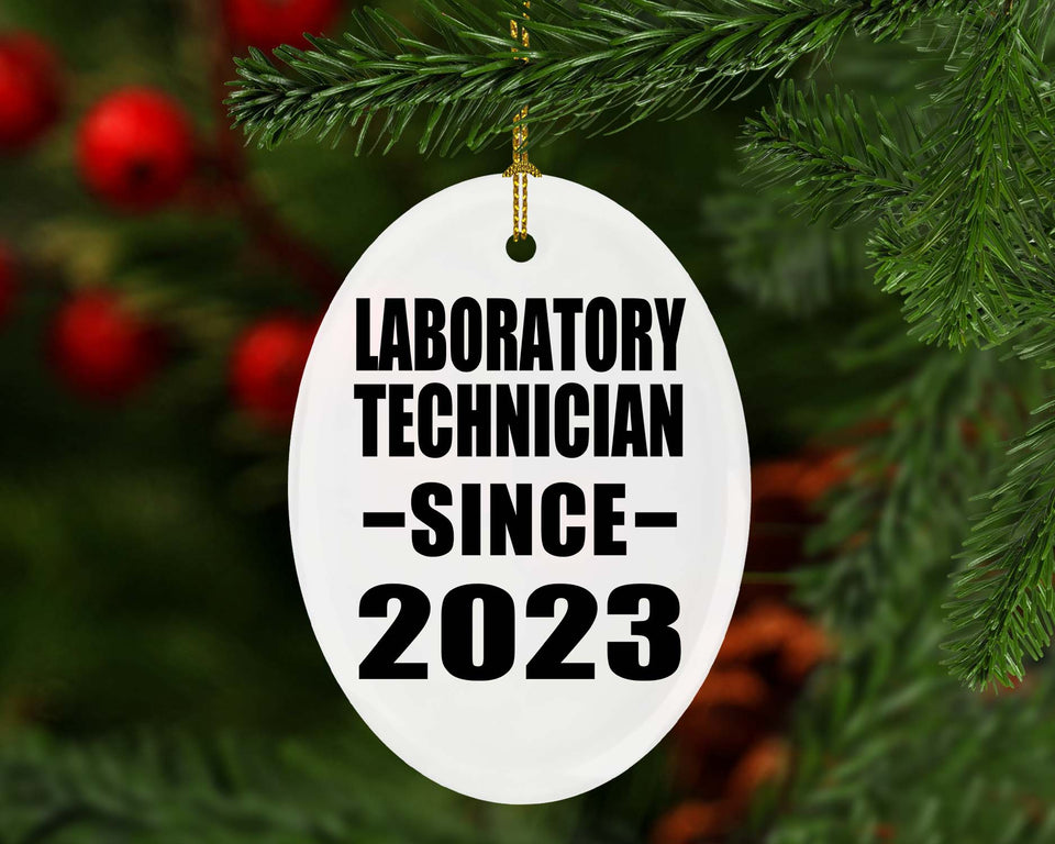Laboratory Technician Since 2023 - Oval Ornament